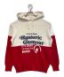 Hysteric Glamour（ヒステリックグラマー）の古着「IT’S OKAY pt 2COLOR パーカー」｜レッド×ホワイト