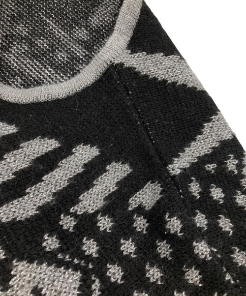 Hysteric Glamour（ヒステリックグラマー）Hysteric Glamour (ヒステリックグラマー) POW HYSTERICジャカード プルオーバー ブラック×シルバー サイズ:Freeの古着・服飾アイテム