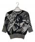 Hysteric Glamour（ヒステリックグラマー）の古着「POW HYSTERICジャカード プルオーバー」｜ブラック×シルバー