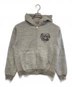 HUMAN MADEヒューマンメイド）の古着「HEART ZIP-UP SWEAT HOODIE」｜グレー