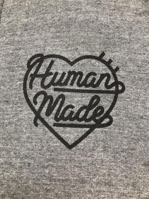 HUMAN MADE（ヒューマンメイド）HUMAN MADE (ヒューマンメイド) HEART ZIP-UP SWEAT HOODIE グレー サイズ:Mの古着・服飾アイテム