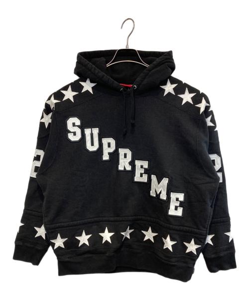 SUPREME（シュプリーム）SUPREME (シュプリーム) Hockey Hooded Sweatshirt ブラック×ホワイト サイズ:Sの古着・服飾アイテム