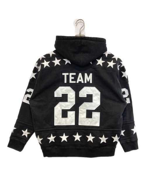 SUPREME（シュプリーム）SUPREME (シュプリーム) Hockey Hooded Sweatshirt ブラック×ホワイト サイズ:Sの古着・服飾アイテム