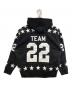 SUPREME (シュプリーム) Hockey Hooded Sweatshirt ブラック×ホワイト サイズ:S：18000円