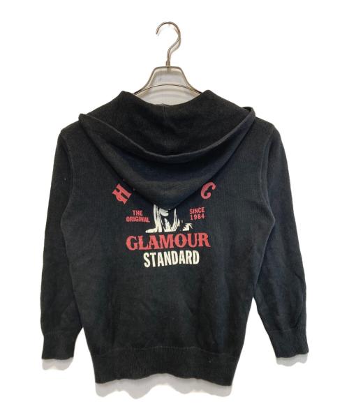 Hysteric Glamour（ヒステリックグラマー）Hysteric Glamour (ヒステリックグラマー) コットンリネンジップパーカー ブラック サイズ:Sの古着・服飾アイテム