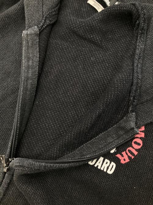 Hysteric Glamour（ヒステリックグラマー）Hysteric Glamour (ヒステリックグラマー) コットンリネンジップパーカー ブラック サイズ:Sの古着・服飾アイテム