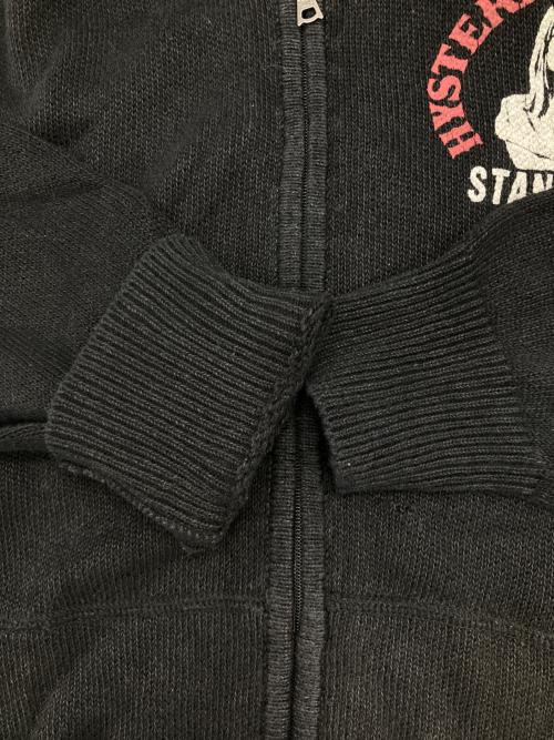 Hysteric Glamour（ヒステリックグラマー）Hysteric Glamour (ヒステリックグラマー) コットンリネンジップパーカー ブラック サイズ:Sの古着・服飾アイテム