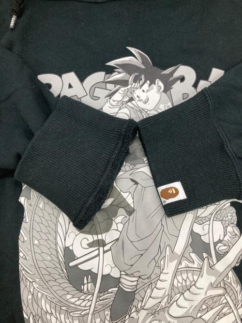 A BATHING APE（アベイシングエイプ）A BATHING APE (アベイシングエイプ) DRAGON BALL Z (ドラゴンボールゼット) プルオーバーパーカー ブラック サイズ:XLの古着・服飾アイテム