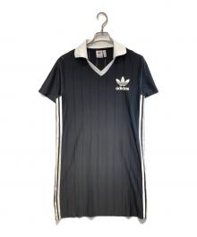 adidas（アディダス）の古着「アディカラー スリーストライプス ピンストライプワンピース」｜ブラック