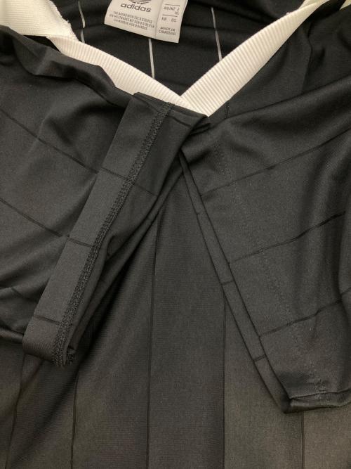 adidas（アディダス）adidas (アディダス) アディカラー スリーストライプス ピンストライプワンピース ブラック サイズ:XLの古着・服飾アイテム