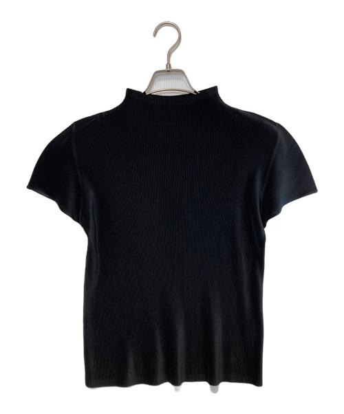 PLEATS PLEASE（プリーツプリーズ）PLEATS PLEASE (プリーツプリーズ) ハイネックプリーツカットソー ブラック サイズ:03の古着・服飾アイテム