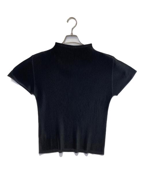 PLEATS PLEASE（プリーツプリーズ）PLEATS PLEASE (プリーツプリーズ) ハイネックプリーツカットソー ブラック サイズ:03の古着・服飾アイテム