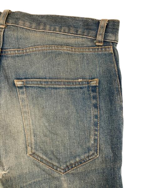 Saint Laurent Paris（サンローランパリ）Saint Laurent Paris (サンローランパリ) ダメージ加工デニムパンツ インディゴ サイズ:29の古着・服飾アイテム