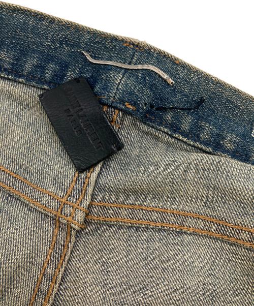 Saint Laurent Paris（サンローランパリ）Saint Laurent Paris (サンローランパリ) ダメージ加工デニムパンツ インディゴ サイズ:29の古着・服飾アイテム
