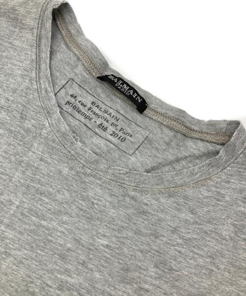 BALMAIN（バルマン）BALMAIN (バルマン) プリントTシャツ グレー サイズ:Sの古着・服飾アイテム