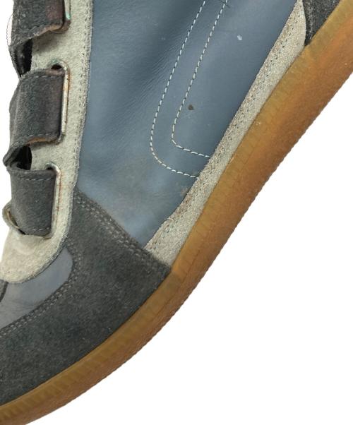 Maison Margiela（メゾンマルジェラ）Maison Margiela (メゾンマルジェラ) ベルクロハイカットスニーカー ネイビー サイズ:41の古着・服飾アイテム