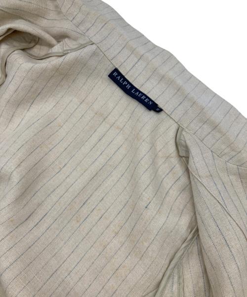 RALPH LAUREN（ラルフローレン）RALPH LAUREN (ラルフローレン) リネンテーラードジャケット ベージュ サイズ:9の古着・服飾アイテム