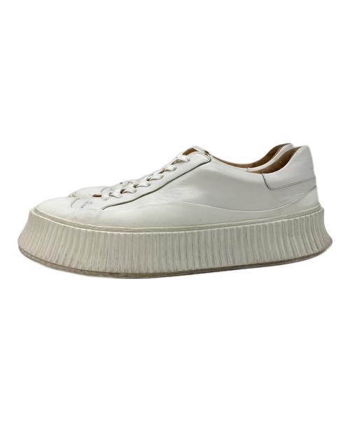 JIL SANDER（ジルサンダー）JIL SANDER (ジルサンダー) LOW TOP SNEAKERS ホワイト サイズ:42の古着・服飾アイテム