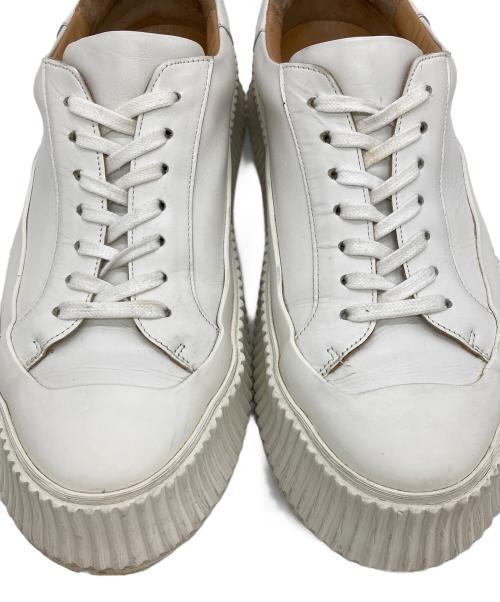 JIL SANDER（ジルサンダー）JIL SANDER (ジルサンダー) LOW TOP SNEAKERS ホワイト サイズ:42の古着・服飾アイテム