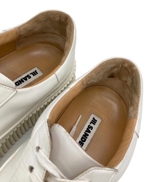 JIL SANDER（ジルサンダー）JIL SANDER (ジルサンダー) LOW TOP SNEAKERS ホワイト サイズ:42の古着・服飾アイテム