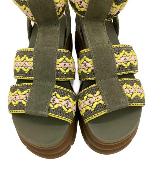 UGG（アグ）UGG (アグ) Ashton Heritage Braid グリーン サイズ:USA7の古着・服飾アイテム