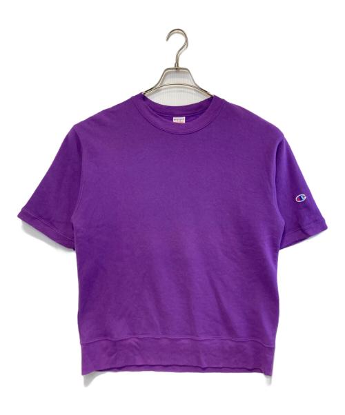Champion（チャンピオン）Champion (チャンピオン) ハーフスリーブ スウエットシャツ パープル サイズ:Sの古着・服飾アイテム