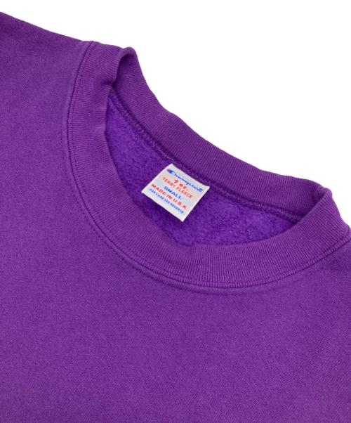 Champion（チャンピオン）Champion (チャンピオン) ハーフスリーブ スウエットシャツ パープル サイズ:Sの古着・服飾アイテム