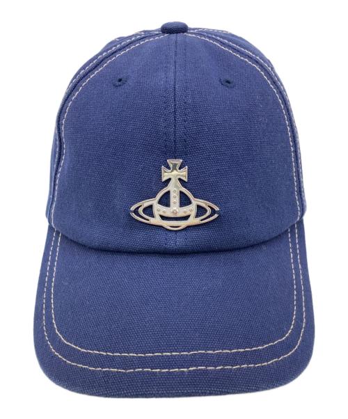 Vivienne Westwood（ヴィヴィアンウエストウッド）Vivienne Westwood (ヴィヴィアンウエストウッド) Edgewear Cap ネイビー サイズ:	SMサイズの古着・服飾アイテム