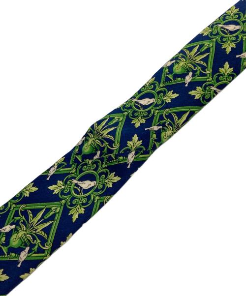 Yves Saint Laurent（イヴサンローラン）Yves Saint Laurent (イヴサンローラン) シルクネクタイ グリーン×ブルー サイズ:不明の古着・服飾アイテム