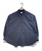 MANOFマノフ）の古着「DOUBLE CUFFLINKS SHIRT」｜ネイビー