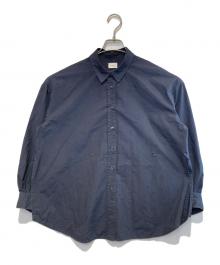 MANOF（マノフ）の古着「DOUBLE CUFFLINKS SHIRT」｜ネイビー