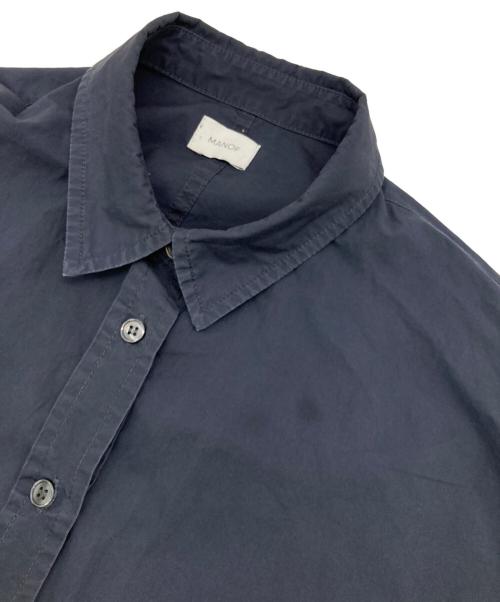 MANOF（マノフ）MANOF (マノフ) DOUBLE CUFFLINKS SHIRT ネイビー サイズ:Sの古着・服飾アイテム