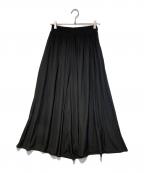 MANOFマノフ）の古着「VOLUME GATHER SKIRT PANTS」｜ブラック