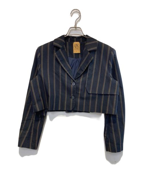 Tnewties（トゥエンティーズ）Tnewties (トゥエンティーズ) 駆け落ちの日クロップドジャケット ネイビー サイズ:Lの古着・服飾アイテム