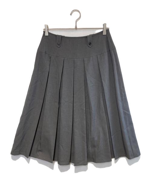 RAY BEAMS（レイ ビームス）RAY BEAMS (レイ ビームス) ボックス プリーツ ミディ スカート グレー サイズ:Freeの古着・服飾アイテム