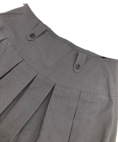 RAY BEAMS（レイ ビームス）RAY BEAMS (レイ ビームス) ボックス プリーツ ミディ スカート グレー サイズ:Freeの古着・服飾アイテム