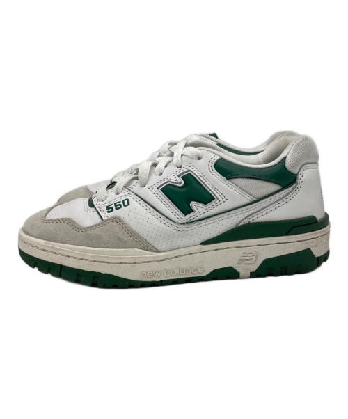 NEW BALANCE（ニューバランス）NEW BALANCE (ニューバランス) BB550WT1 ホワイト×グリーン サイズ:US5の古着・服飾アイテム