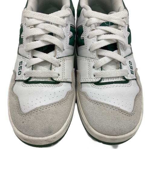NEW BALANCE（ニューバランス）NEW BALANCE (ニューバランス) BB550WT1 ホワイト×グリーン サイズ:US5の古着・服飾アイテム