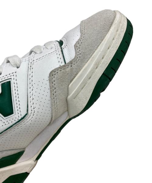 NEW BALANCE（ニューバランス）NEW BALANCE (ニューバランス) BB550WT1 ホワイト×グリーン サイズ:US5の古着・服飾アイテム