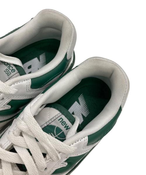 NEW BALANCE（ニューバランス）NEW BALANCE (ニューバランス) BB550WT1 ホワイト×グリーン サイズ:US5の古着・服飾アイテム