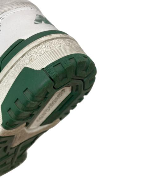 NEW BALANCE（ニューバランス）NEW BALANCE (ニューバランス) BB550WT1 ホワイト×グリーン サイズ:US5の古着・服飾アイテム