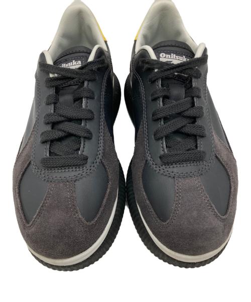 Onitsuka Tiger（オニツカタイガー）Onitsuka Tiger (オニツカタイガー) DELECITY ブラック×イエロー サイズ:US5の古着・服飾アイテム