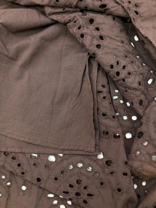 B:MING by BEAMS（ビーミングバイビームス）B:MING by BEAMS (ビーミングバイビームス) カットワークノースリーブワンピース ブラウン サイズ:Sの古着・服飾アイテム