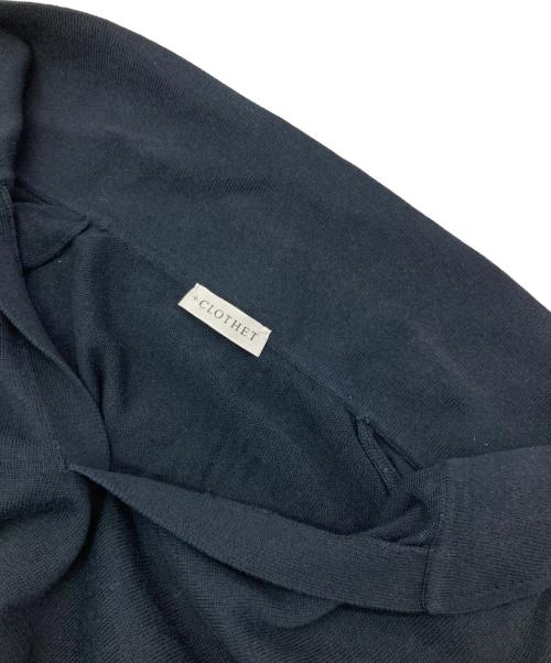 +CLOTHET（クロスクローゼット）+CLOTHET (クロスクローゼット) Skipper Knit ネイビー サイズ:3の古着・服飾アイテム