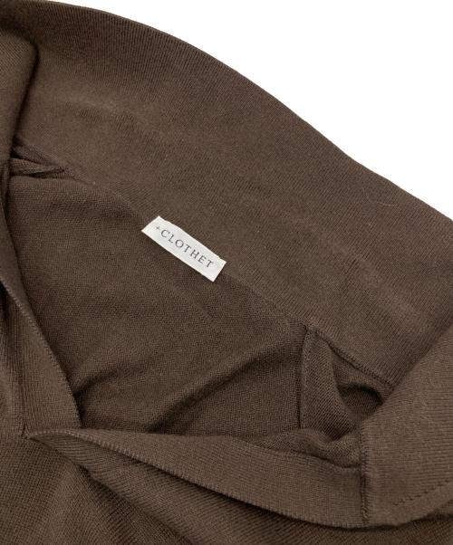 +CLOTHET（クロスクローゼット）+CLOTHET (クロスクローゼット) Skipper Knit ブラウン サイズ:3の古着・服飾アイテム