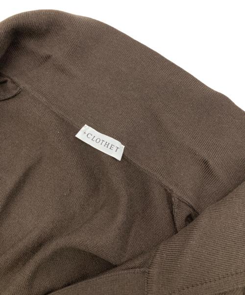 +CLOTHET（クロスクローゼット）+CLOTHET (クロスクローゼット) Skipper Knit ブラウン サイズ:3の古着・服飾アイテム