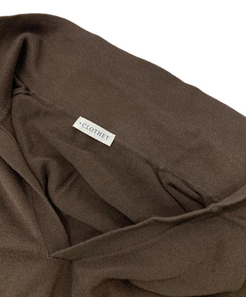 +CLOTHET（クロスクローゼット）+CLOTHET (クロスクローゼット) Skipper Knit ブラウン サイズ:3の古着・服飾アイテム