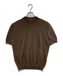 +CLOTHET（クロスクローゼット）の古着「Mock Neck Knit T-shirt」｜ブラウン