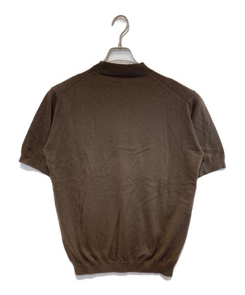 +CLOTHET（クロスクローゼット）+CLOTHET (クロスクローゼット) Mock Neck Knit T-shirt ブラウン サイズ:3の古着・服飾アイテム