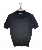 BluBreブルブレ）の古着「針抜きスキッパーTシャツ」｜ブラック